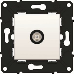 ARNOULD 64079 - Prise TV simple étoile blindée, Espace Evolution, Blanc - FC