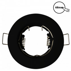 ARLUX 950003 - Spot fixe rond Noir IP20diamètre 80 mm