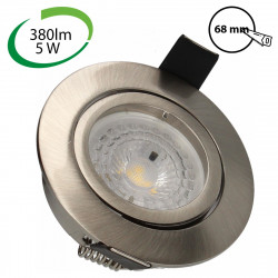 ARLUX 950039 - Kit spot encastré orientable Acier GU10 5W - 2700k 380lm