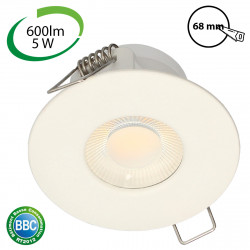ARLUX 950100 - Spot encastré BBC IP65 Blanc 5W - CCT 550lm