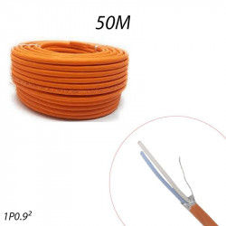 Câble anti-feu CR1 pour sécurité incendie 1 paire 0,9mm Couronne de 50m