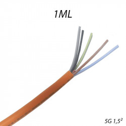 Câble anti-feu CR1 pour sécurité incendie 5G1,5mm Coupe au mètre