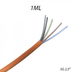 Câble anti-feu CR1 pour sécurité incendie 5G2,5mm Coupe au mètre