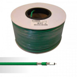 Câble coaxial 75 Ω Video KX6 Vert Couronne de 100ml