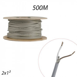Câble de données blinde Liycy 2x1mm Touret de 500m