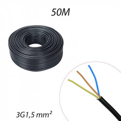 Câble U1000 R2V 3G1,5² Couronne de 50m