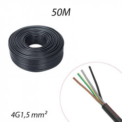 Câble U1000 R2V 4G1,5² Couronne de 50m
