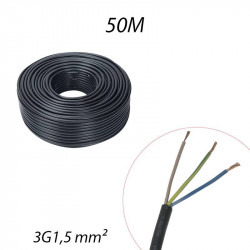 Câble souple HO7 RN-F 3G1,5² Couronne de 50m