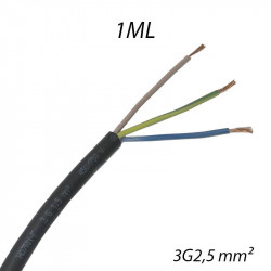 Câble souple HO7 RN-F 3G2,5² Coupe au mètre