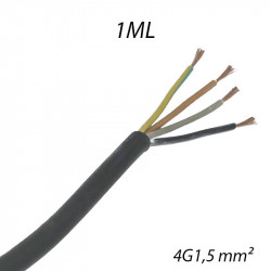 Câble souple HO7 RN-F 4G1,5² Coupe au mètre