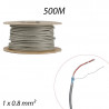 Câble téléphonique SYT 1 paire 0,8 AWG20 Gris Touret de 500m 