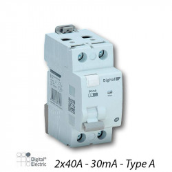 Digital Electric 03422 - Inter. Différentiel 2x40A/30mA Type A