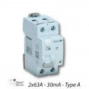 Interrupteur Différentiel 2x63A 30mA Type A - Digital 03424