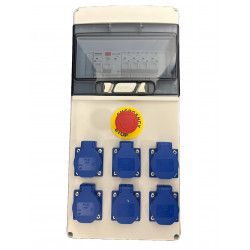 Coffret de chantier 6 prises + AU - Digital Electric 31146
