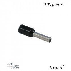 DIGITAL ELECTRIC 41051 - Embout de câblage isolé simple 1,5mm² (100pcs)