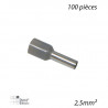 DIGITAL ELECTRIC 41052 - Embout de câblage isolé simple 2,5mm² (100pcs) 