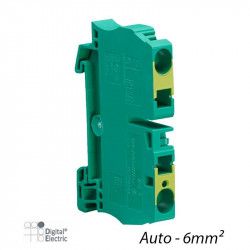 Bloc de jonction Auto 2 fils 6mm² vert/jaune Digital 41263