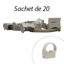 Collier avec Embase pour Tube 20 à 25mm 20pc EUROHM 43303-20P