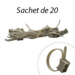 Collier avec Embase pour Tube 40 à 63mm 20pcs - EUROHM 43312-20P