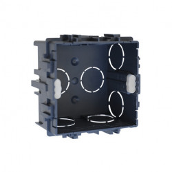 Boite d'encastrement maçonnerie 1 poste 75x75mm P.40mm - EUROHM 52105