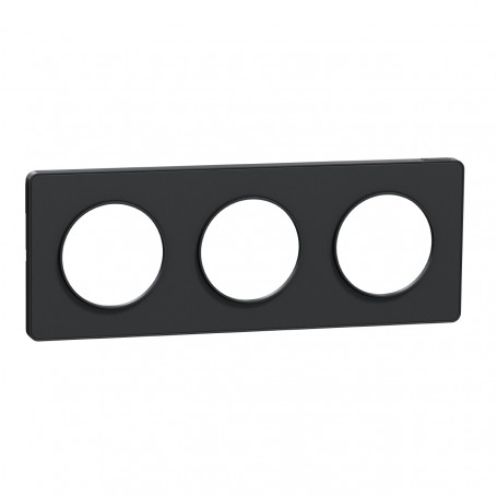 SCHNEIDER S540806 (F) Plaque Touch 3 postes, Anthracite, Odace