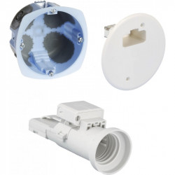 Kit applique BBC Air'Metic D.54mm + douille E27 - EUROHM 53078