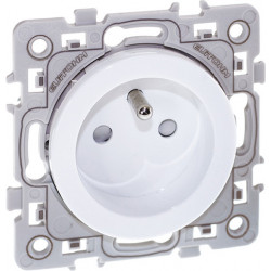 Prise de courant Square blanc 2P+T 16A - EUROHM 60260