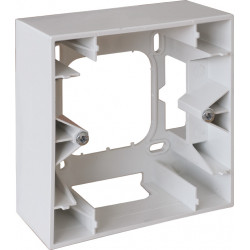 Cadre Saillie Square blanc 1 poste - EUROHM 60291