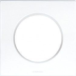 Plaque simple Square blanc - EUROHM 60295