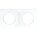 Plaque double Square blanc - EUROHM 60297