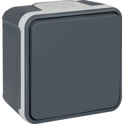 Bouton poussoir étanche IP55 anthracite Oxxo - EUROHM 60803