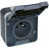 Prise 16A étanche IP55 anthracite Oxxo