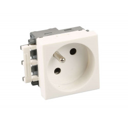 Prise 16A blanche clipsable goulotte - EUROHM 61401