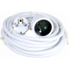 Eurohm 63014  - Rallonge blanche 10M 16A 2p+T 3500W (FC) 