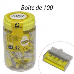 Bornes de connexion rapides pour 5 entrées 100 pièces - EUROHM 70055