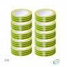 Lot de 10 rubans isolant Vert/Jaune 15mm longueur 10ml