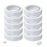 EUROHM 72006 - Lot de 10 Ruban, adhésif isolant, Blanc 