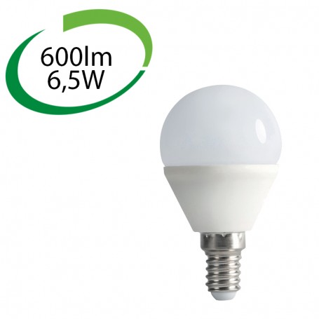 KANLUX 23423 (F) Ampoule boule LED, E14, 6,5W, 4000k, 600lm