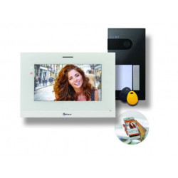 EVICOM GS5110/ART7W - Kit vidéo  SOUL 1BP avec moniteur ART7 WiFi,  5 badges