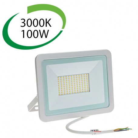 SPECTRUM SLI029036WW (F) Projecteur extérieur, LED, 100W, IP65, 3000K, Blanc