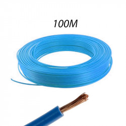 Fil électrique souple HO7 V-K 6mm² Bleu, Couronne de 100ml