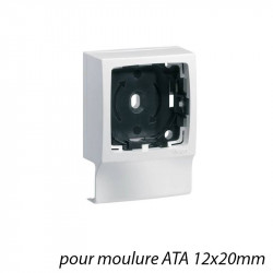 Support appareillage Legrand Oteo pour ATA 12x20mm - HAGER ATA122199016
