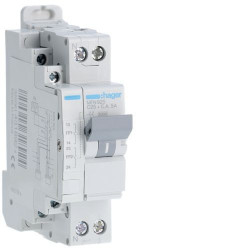 Disjoncteur fil pilote 1P+N 3kA C-25A - HAGER MFN925