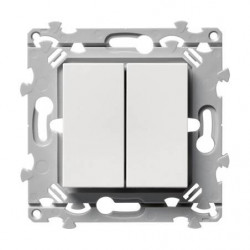 Interrupteur va-et-vient double Essensya Pure - HAGER WE040