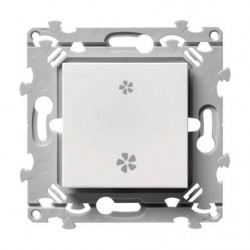 Duo Va-et-vient ou poussoir VMC Essensya Pure - HAGER WE049