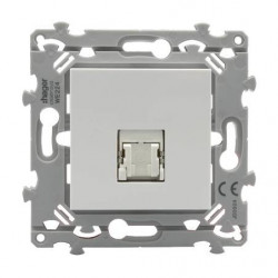 Prise RJ45 catégorie 6 FTP Essensya Pure - HAGER WE224