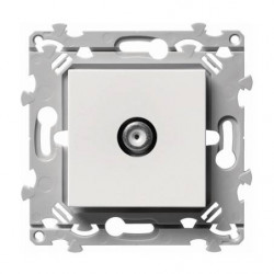 Prise TV Type F direct Essensya Pure - HAGER WE259