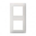 Plaque de finition 2 postes Essensya HAGER WE402