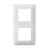 HAGER WE402 - Plaque de finition 2 postes Essensya Pure 