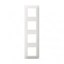 Plaque de finition 4 postes Essensya HAGER WE404